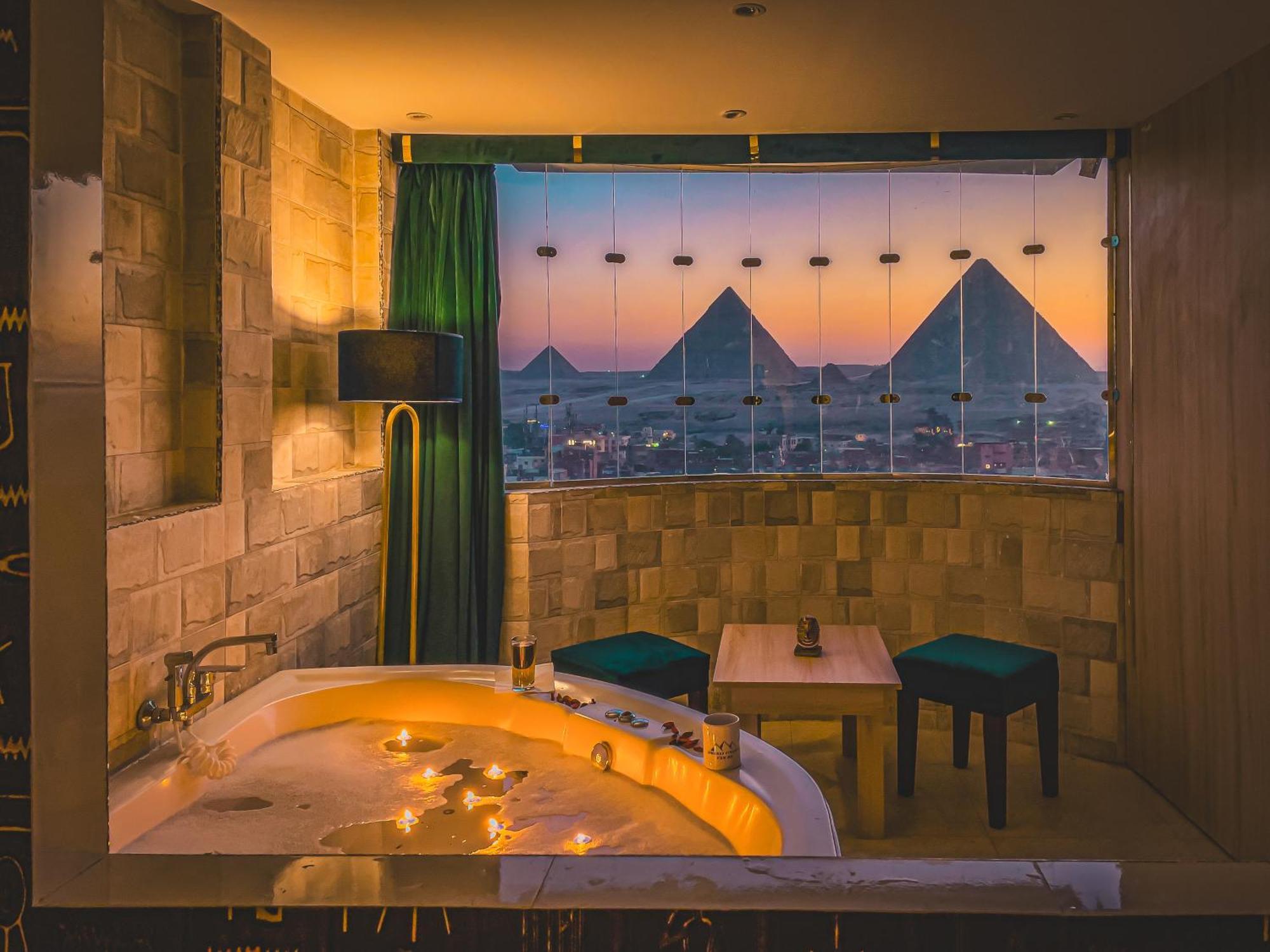Jumeirah Pyramids View Inn Kafret el-Gabal Buitenkant foto